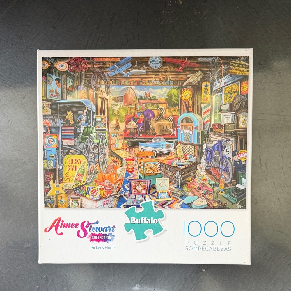 Buffalo David Bitton Multicolor Vintage Barnyard Treasure Puzzle